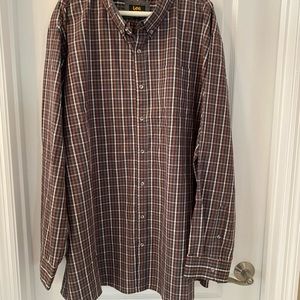 3XL Men’s Lee Regular Fit Long Sleeve Shirt